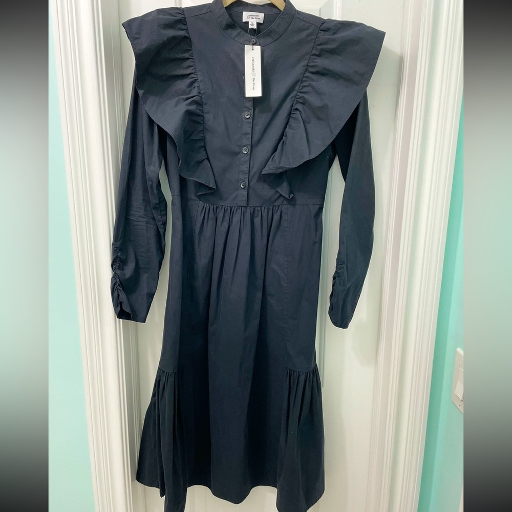 Elegant Black Ruffle Dress